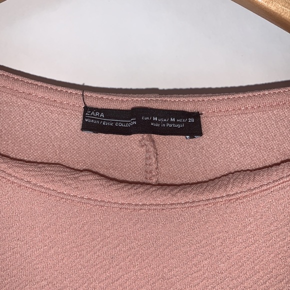 Zara Pink Floral Shift Dress - Picture 4 of 4